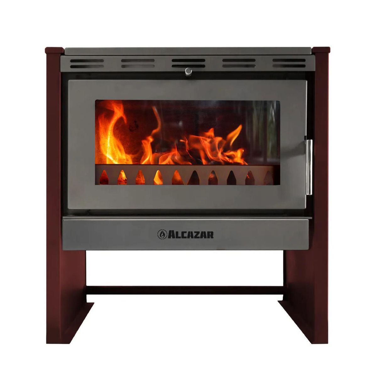 ALCAZAR - Estufa Leña Alcazar Bavara Burdeo