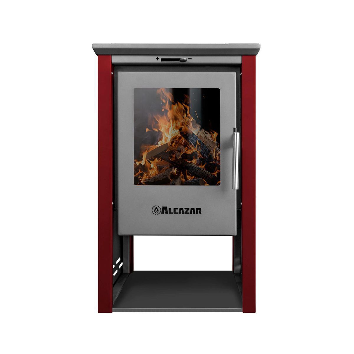 ALCAZAR - Estufa Leña Patagonia 380 Burdeo
