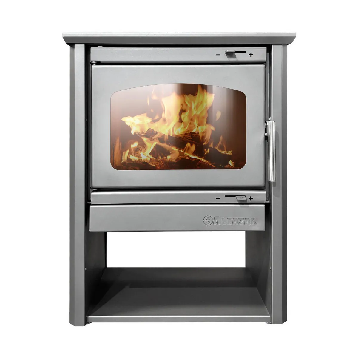 ALCAZAR - Estufa Leña Patagonia 600 Gris