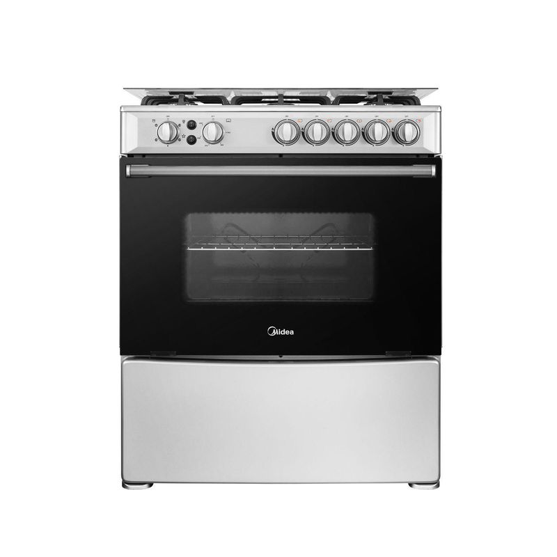 MIDEA - Cocina a Gas 5 Platos Silver MFO-MG30ACQSL