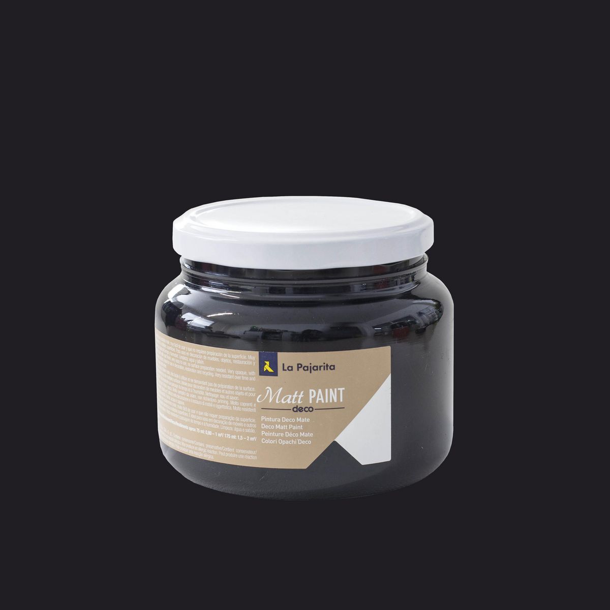 LA PAJARITA - Pintura Negro Black Shadow 500 ml