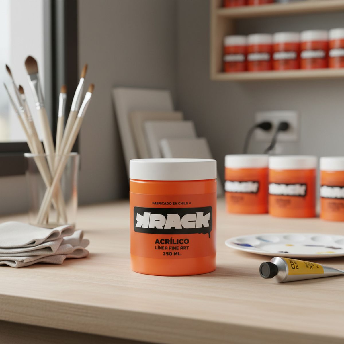 KRACK - Acrílico Flúor Naranjo 0.25 l