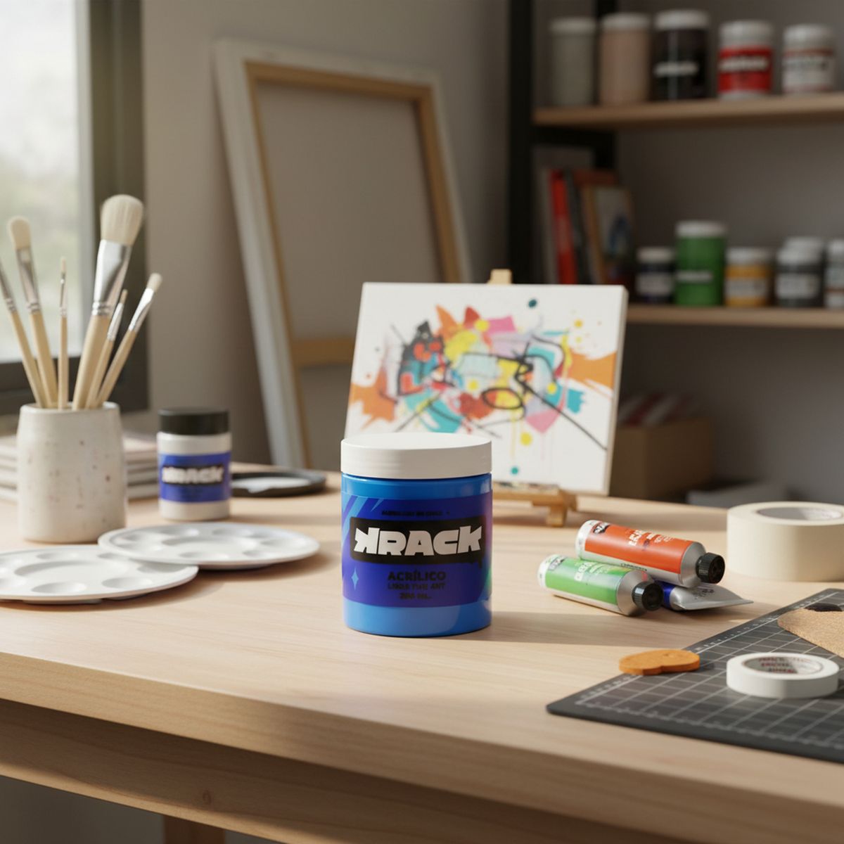 KRACK - Acrílico Flúor Azul Laser 0.25 l