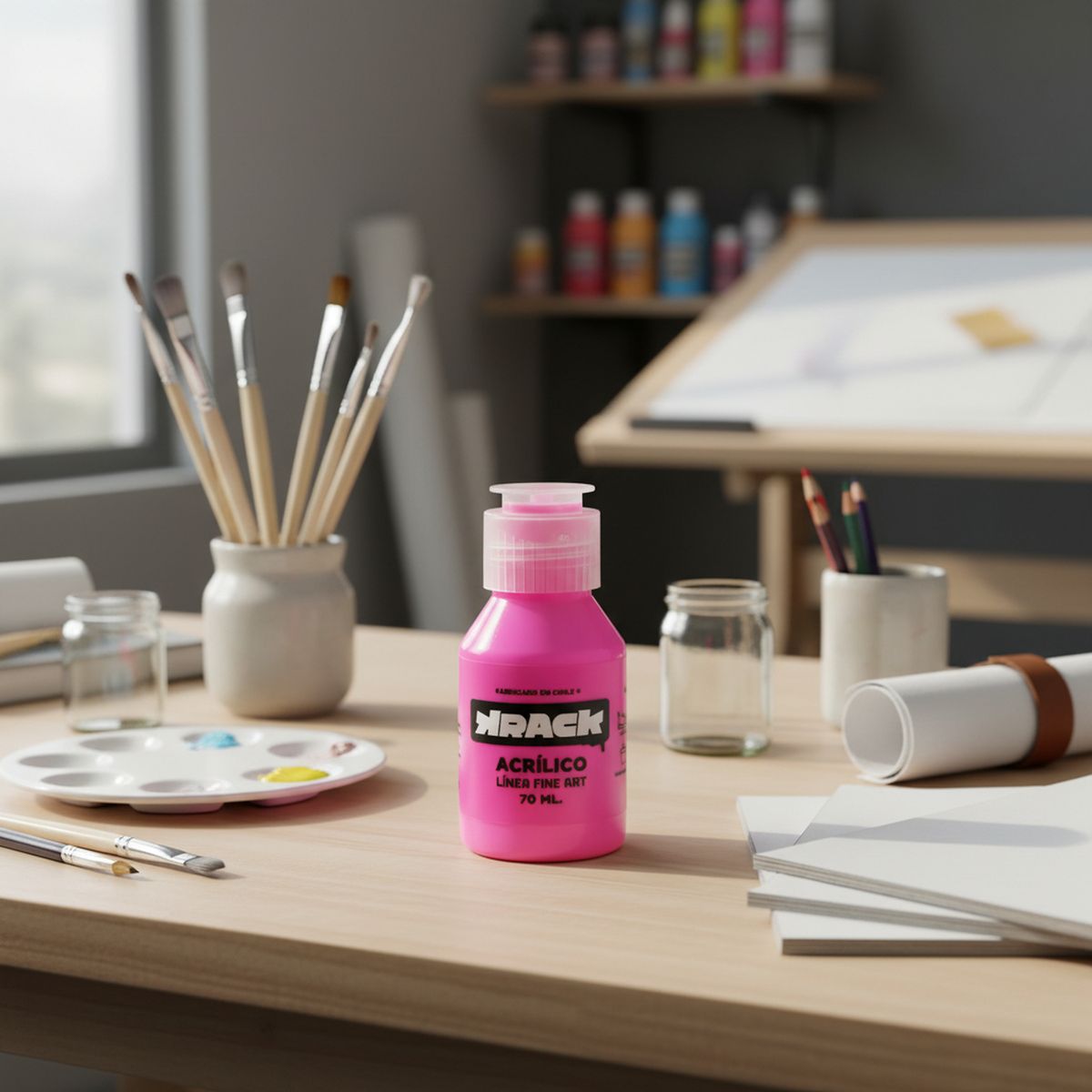 KRACK - Acrílico Flúor Rosa 0.07 l