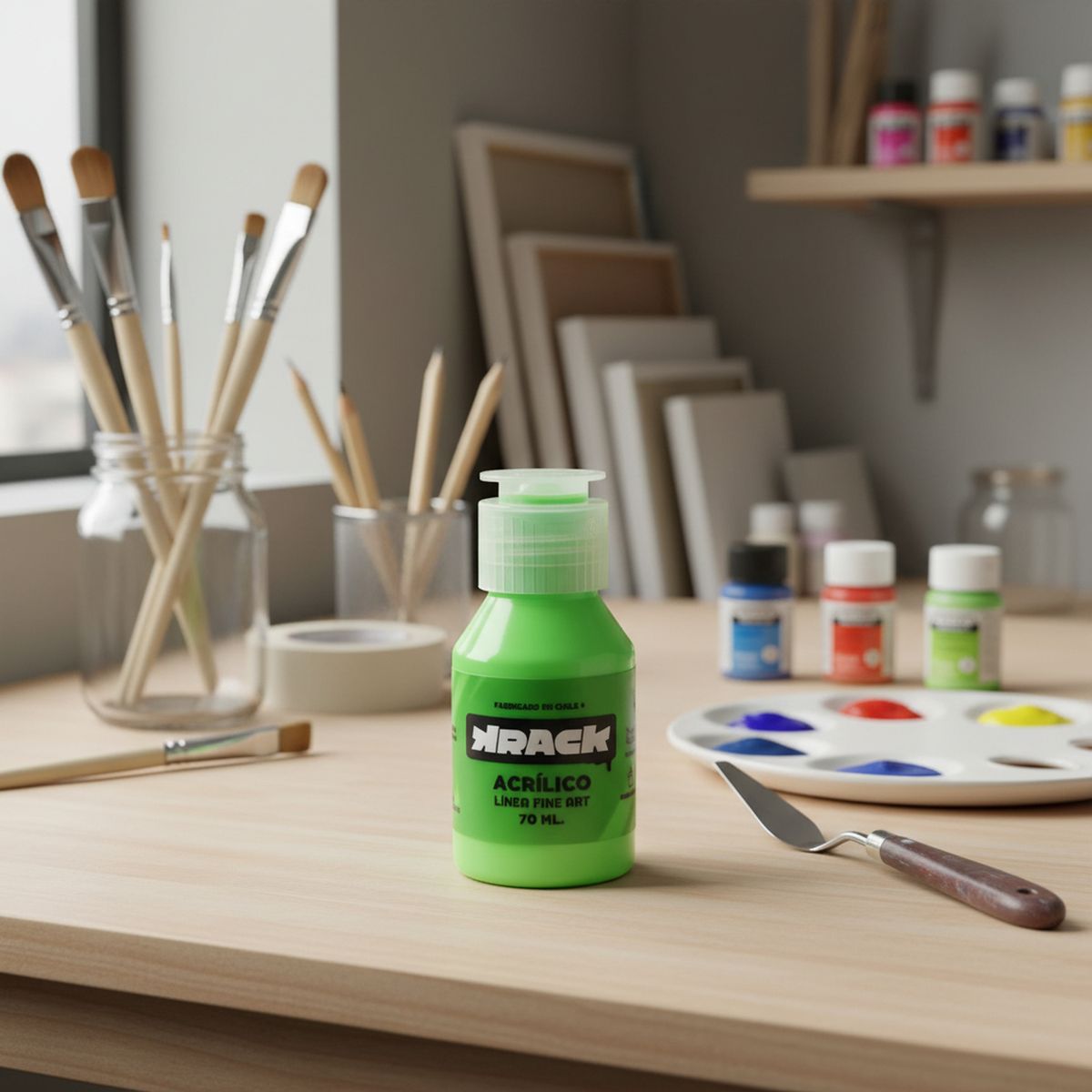 KRACK - Acrílico Flúor Verde 0.07 l