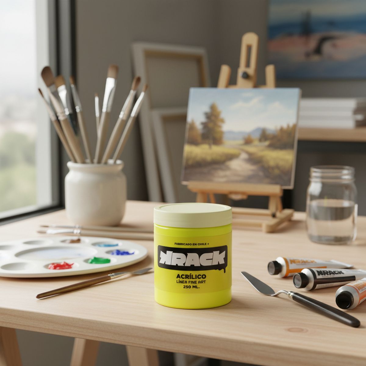 KRACK - Acrílico Flúor Amarillo Chaleco 0.25 l