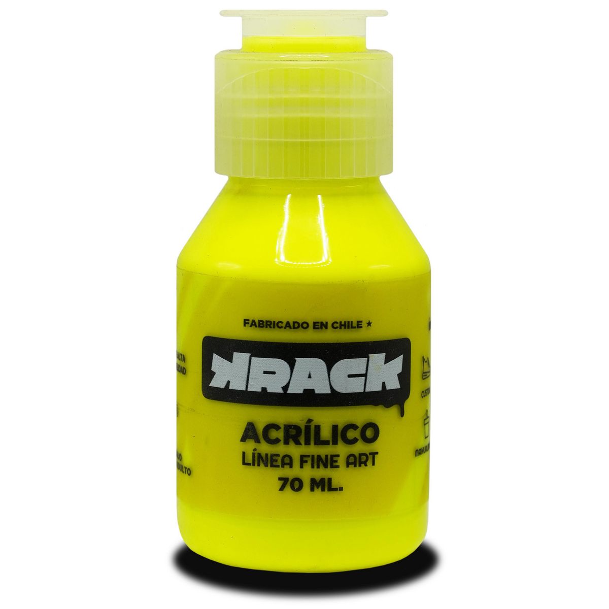 KRACK - Acrílico Flúor Amarillo Chaleco 0.07 l