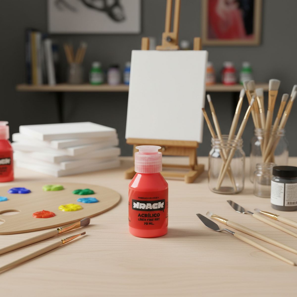 KRACK - Acrílico Flúor Rojo Ñachi 0.07 l