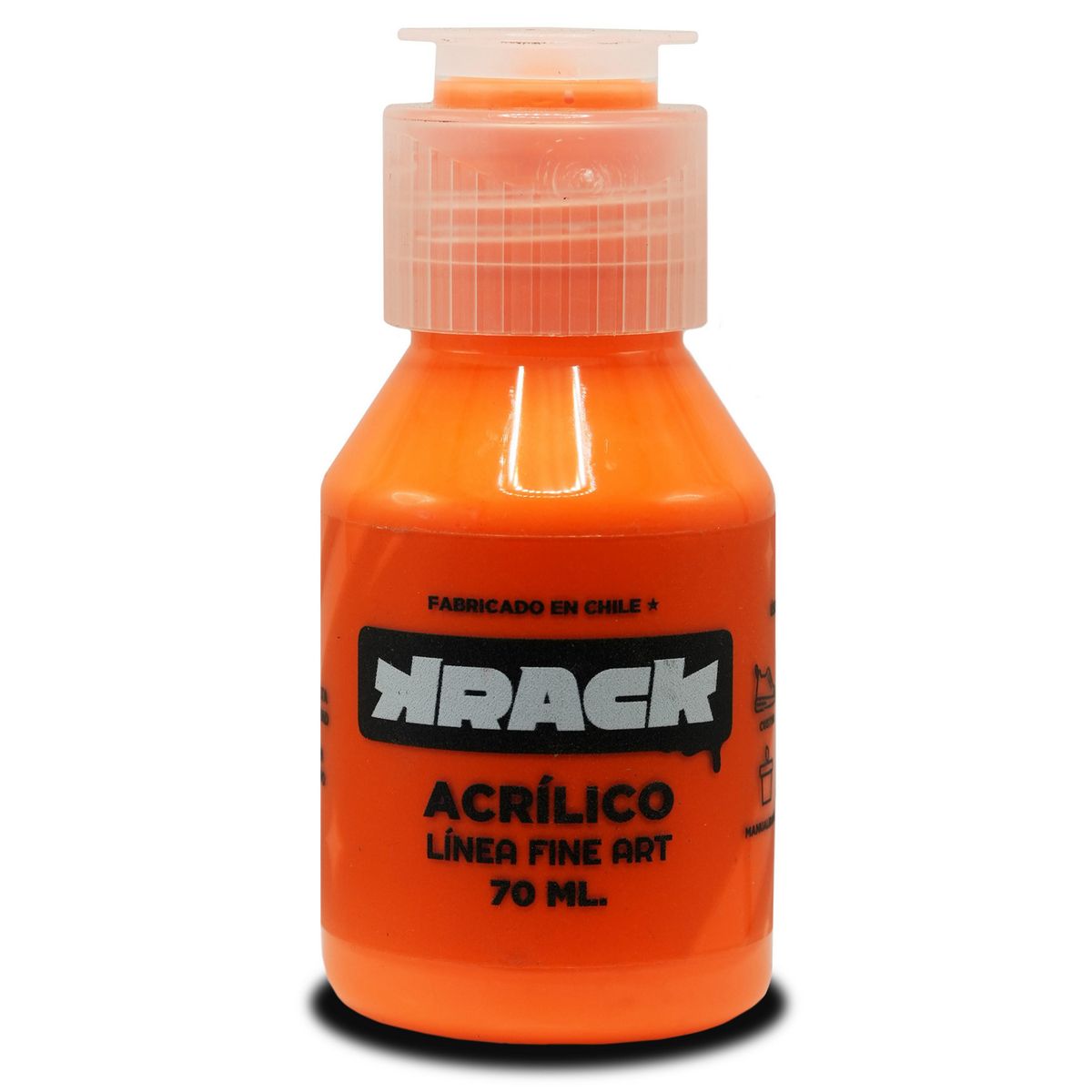 KRACK - Acrílico Flúor Naranjo 0.07 l