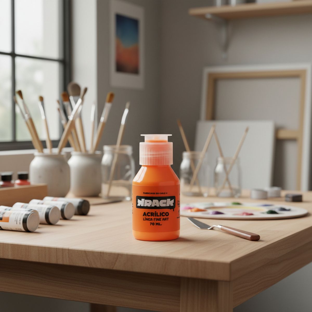 KRACK - Acrílico Flúor Naranjo 0.07 l