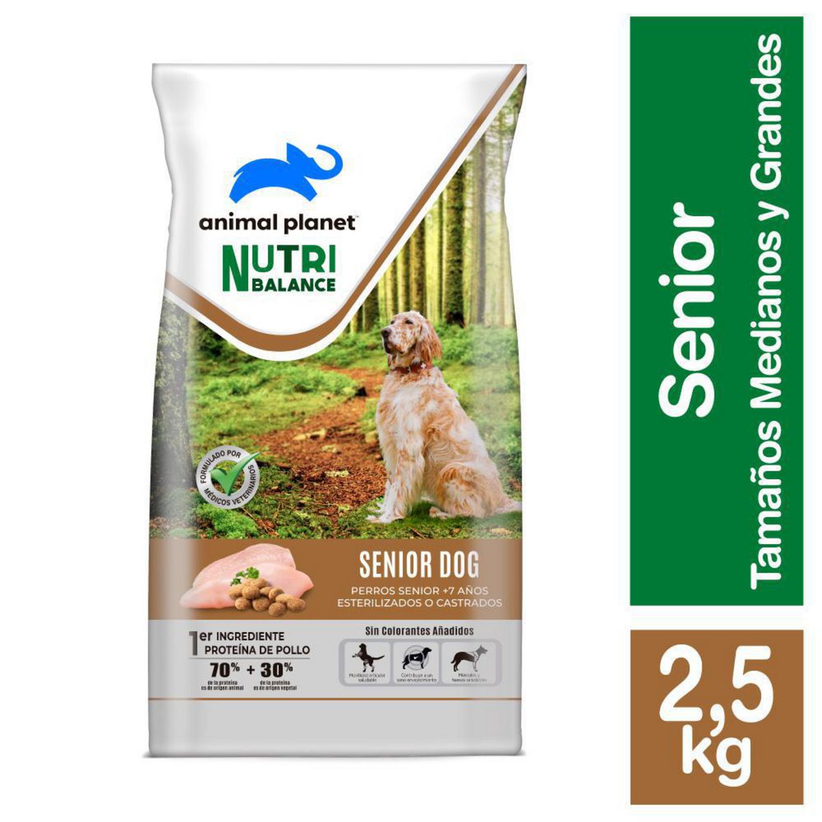 ANIMAL PLANET - Alimento para Perro Senior Pollo 2.5 kg