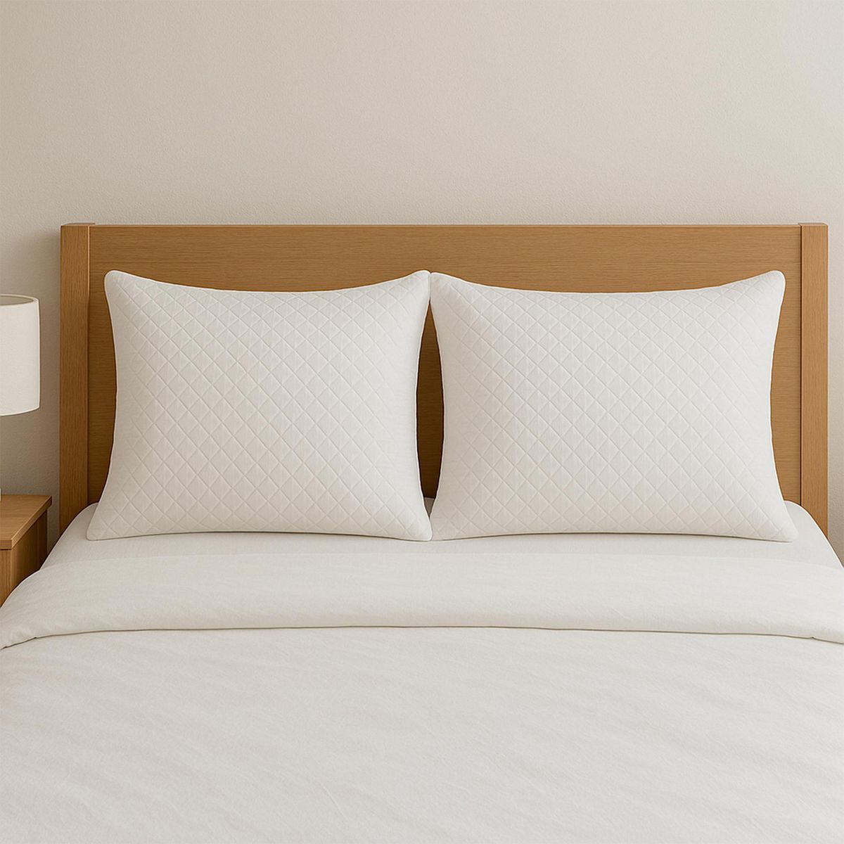 ZEE DREAMS - Pack 2 Almohadas de Microfibra para Dormir 50x70 cm