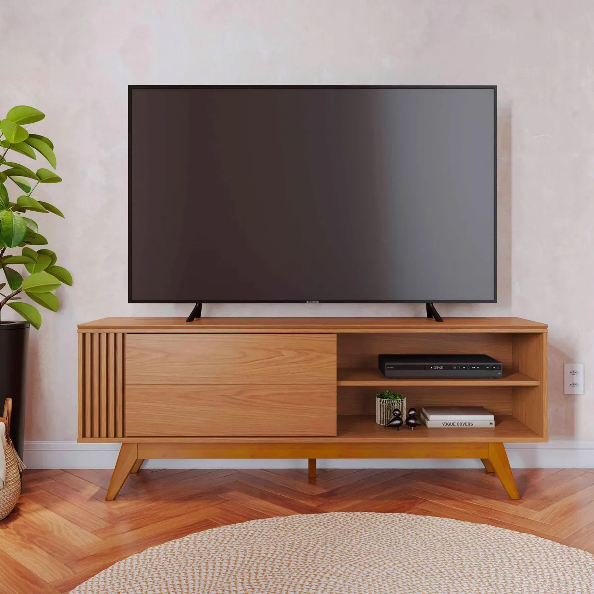 ONESSTA - Rack TV 65 " Otawa Freijo/freijo 160x60.2x37.3 cm