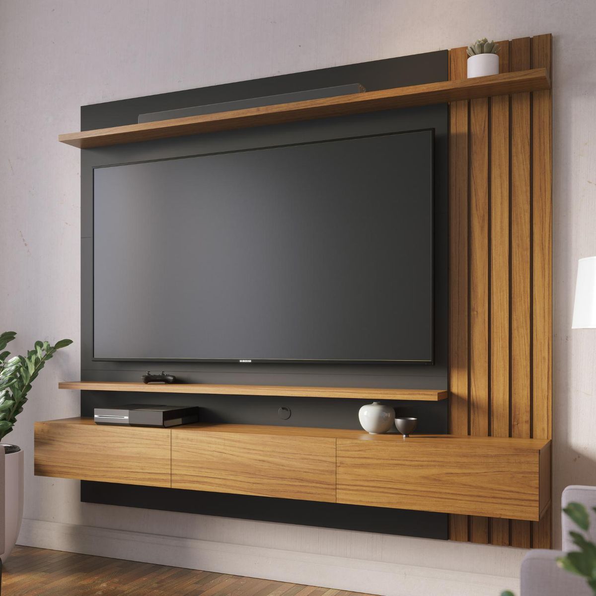 ONESSTA - Home 70 " Juriti Noce/preto 180x162x32.8 cm