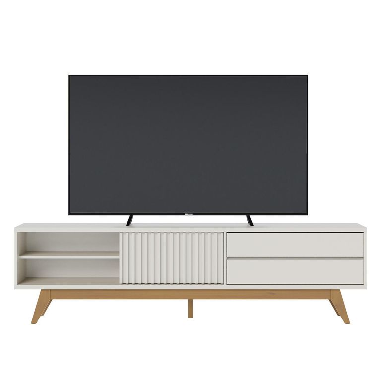 ONESSTA Rack TV 75 " Venezza OFF White/Freijo 200x55.2x37.3 cm