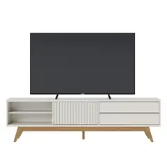 ONESSTA - Rack TV 75 " Venezza OFF White/Freijo 200x55.2x37.3 cm