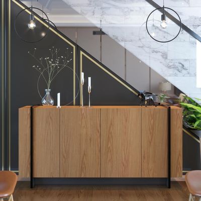 Imagen 2 del producto Buffet Copacabana Freijo/Preto 42.5x160x79.7 cm