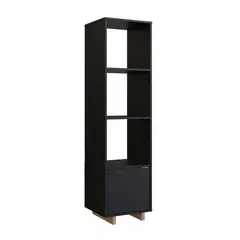 BE DESIGN - Estante MDP Nivel(es) 39.2x163.5x36 cm Negro