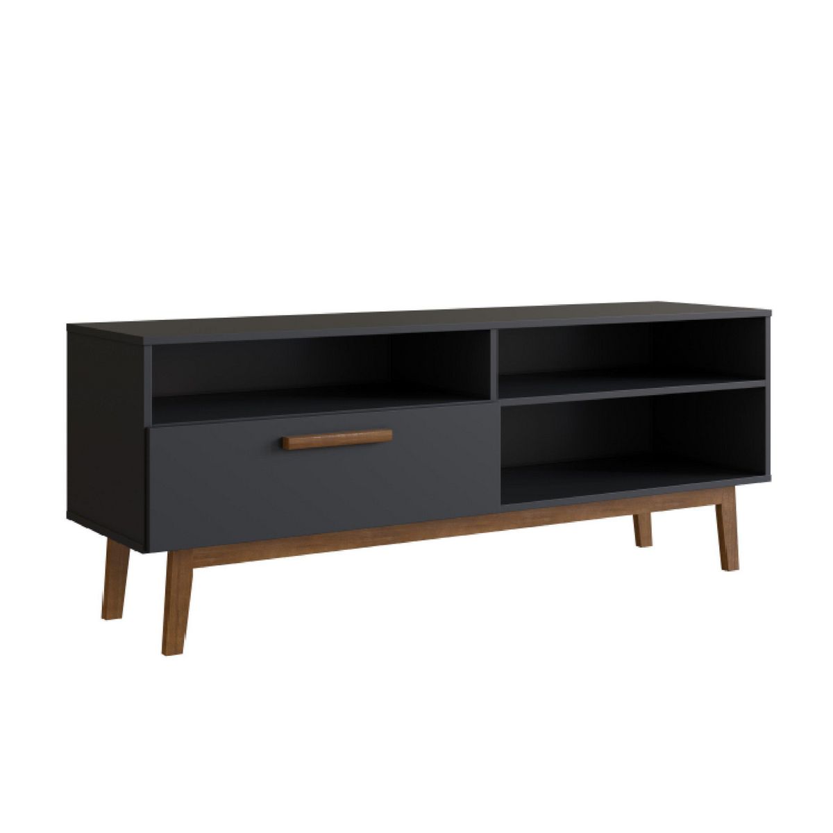 BE DESIGN - Rack TV 55 " B118.026 Negro 136x58.8x37.7 cm
