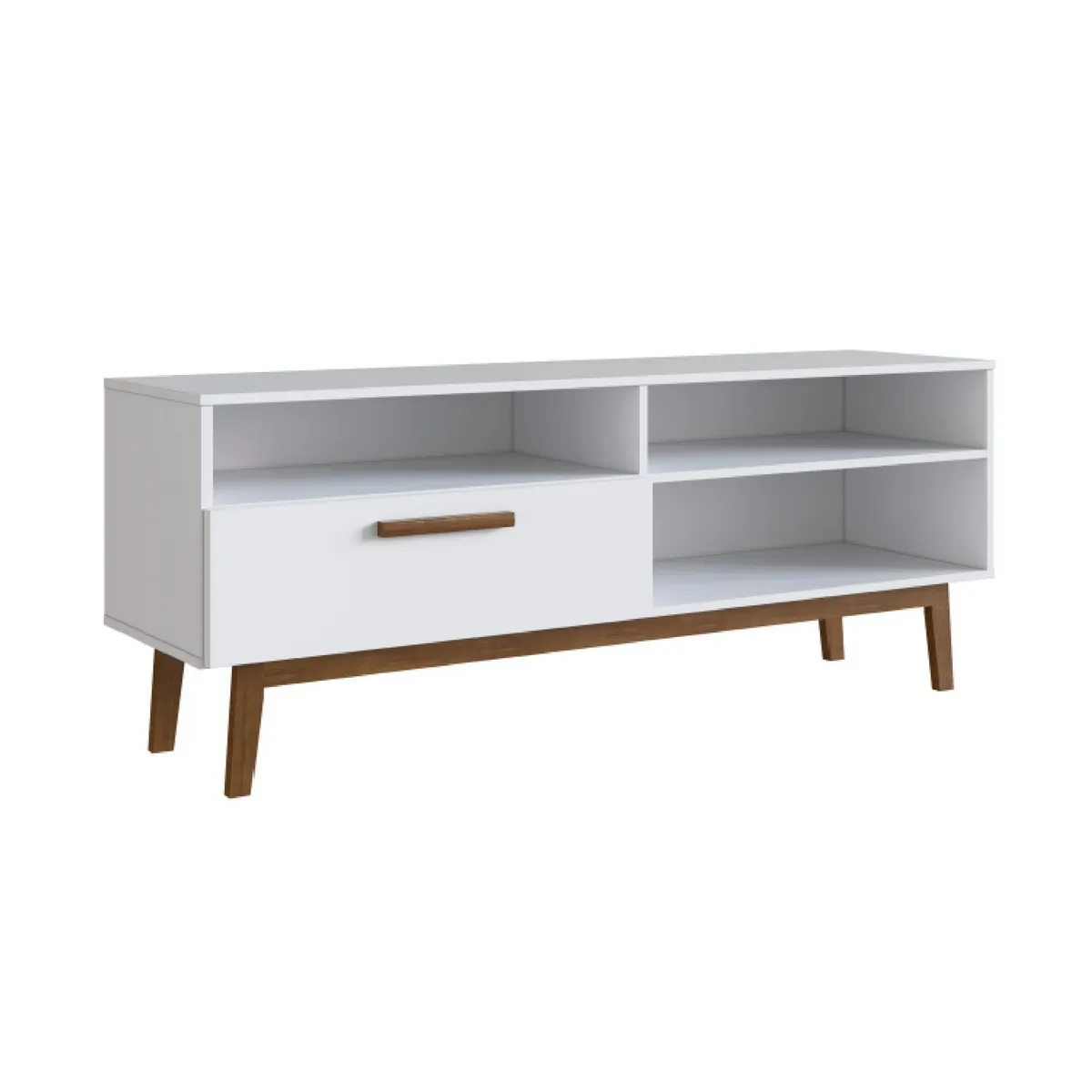 BE DESIGN - Rack TV 55 " B118.038 Blanco 136x58.8x37.7 cm