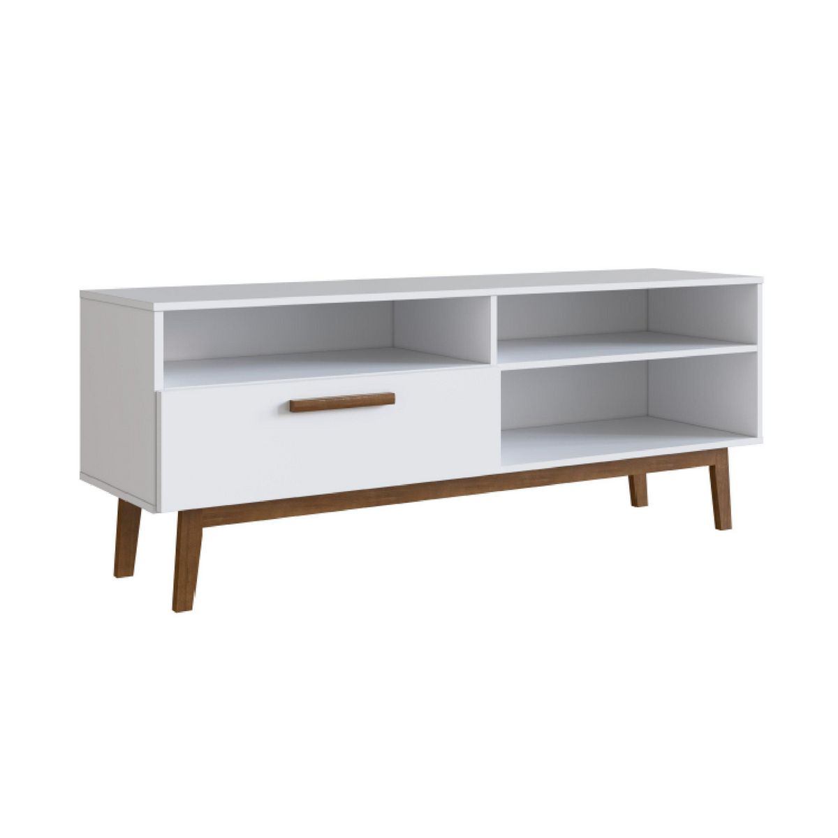 BE DESIGN - Rack TV 55 " B118.038 Blanco 136x58.8x37.7 cm