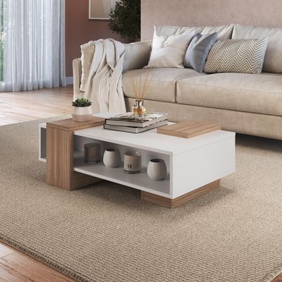 Imagen 2 del producto Mesa de centro B93.087 Blanco castaño 52.5x93x32.5 cm