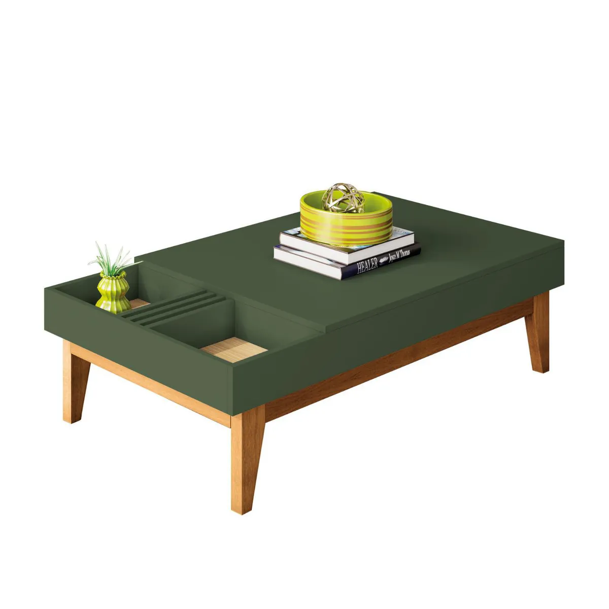 ONESSTA - Mesa de centro Vitta Verde 60x117x32 cm