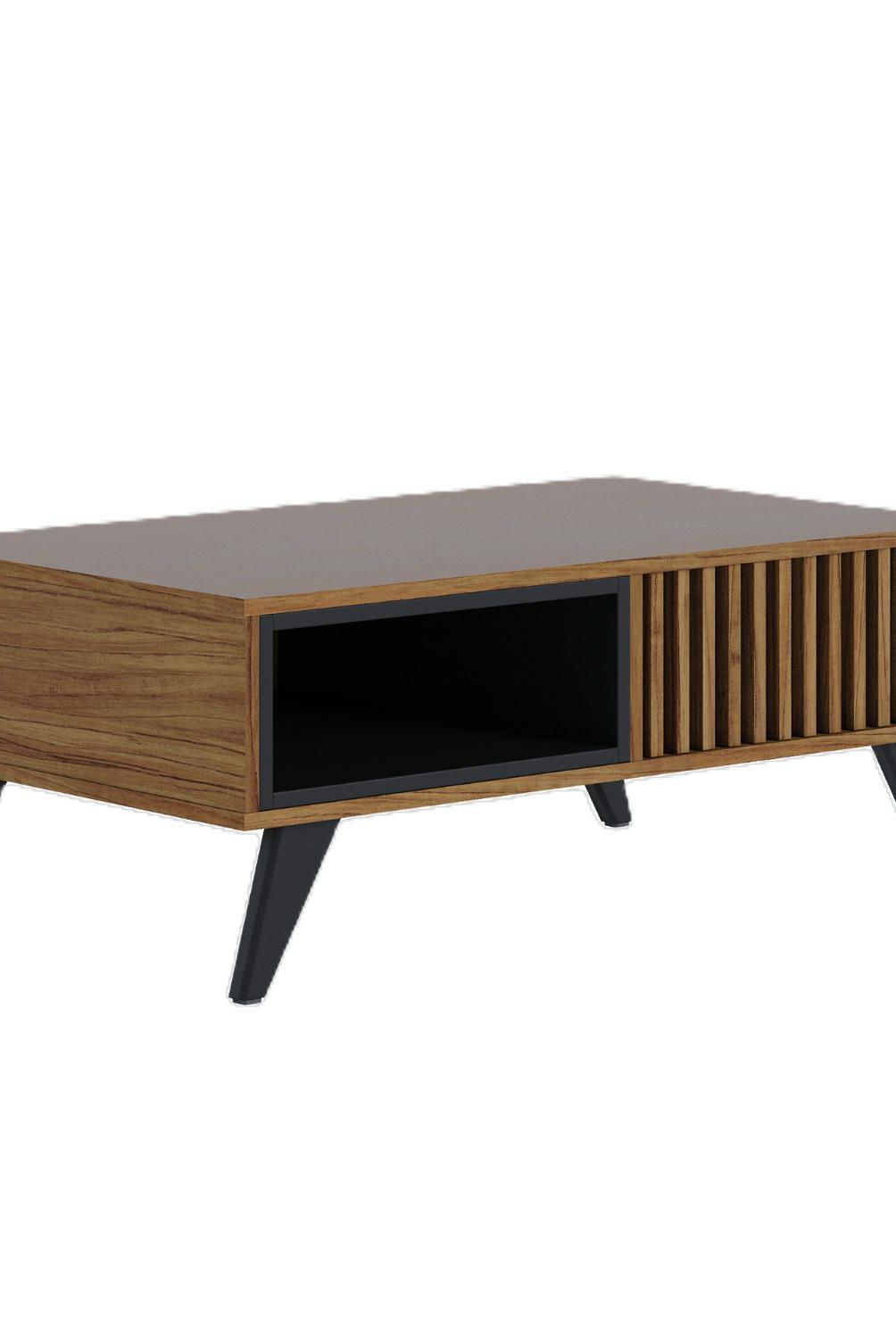ONESSTA - Mesa de centro Jeri Preto/Noce 54x90.5x35.2 cm