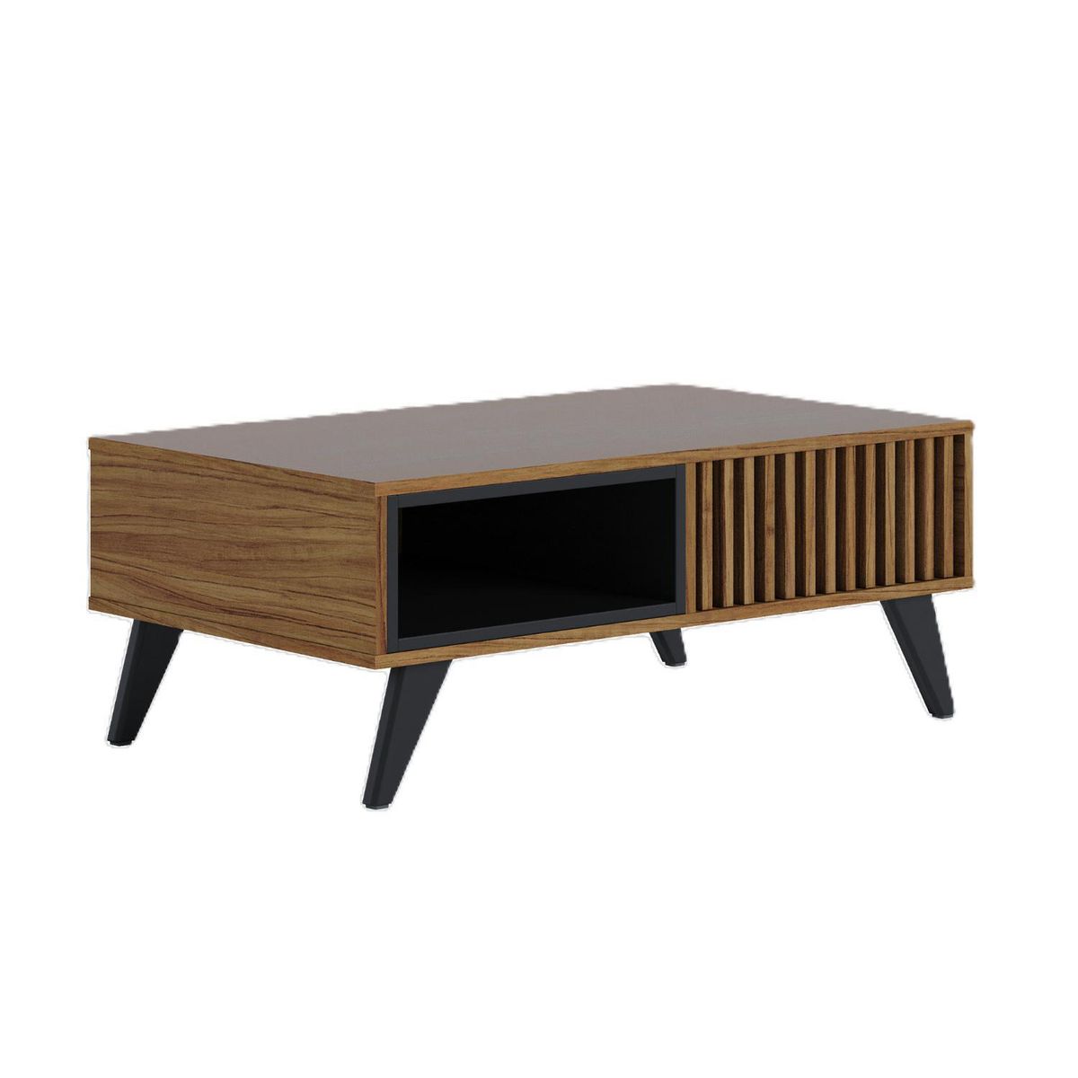 ONESSTA - Mesa de centro Jeri Preto/Noce 54x90.5x35.2 cm