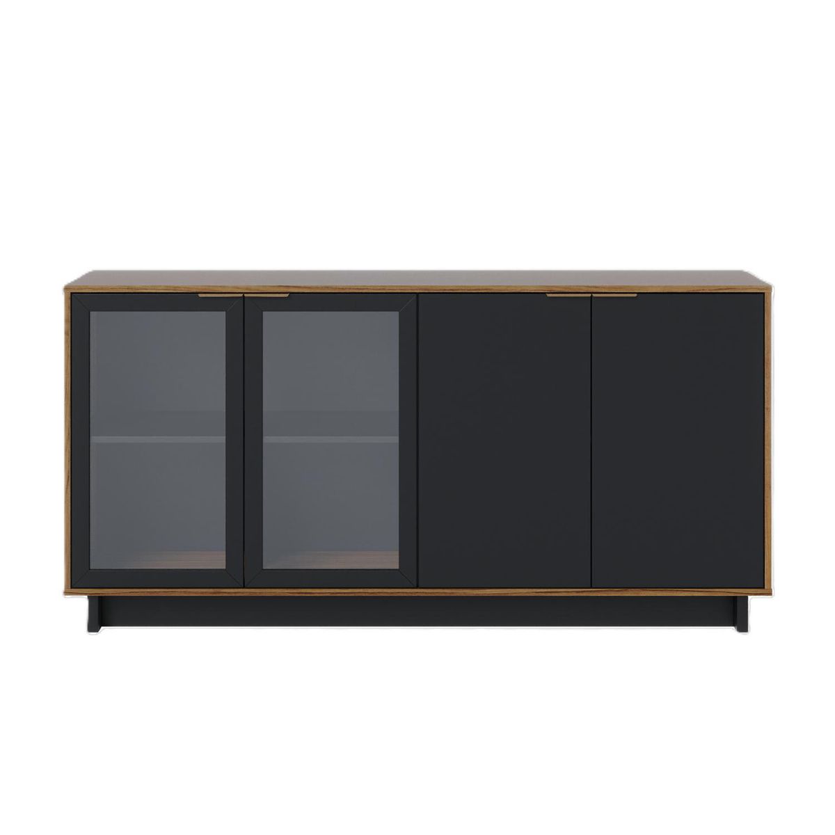 ONESSTA - Buffet Vittoria Preto/Noce 42.8x160x80.3 cm