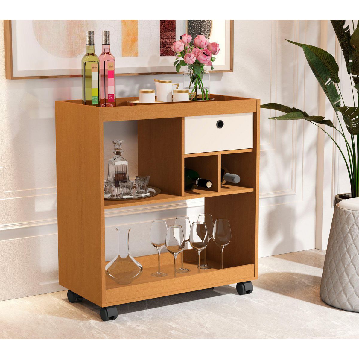 BE DESIGN - Mini bar 32807 Caramelo perla 70x36x74.5 cm