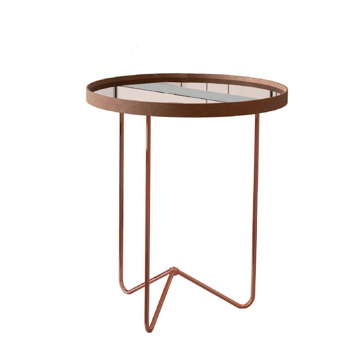 BE DESIGN - Mesa lateral 32554 Bronce 50x50x67 cm