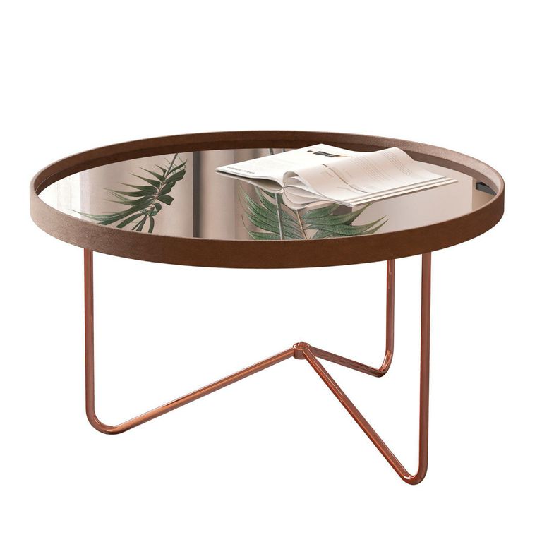 Mesa de centro Bronce 60x60x38 cm