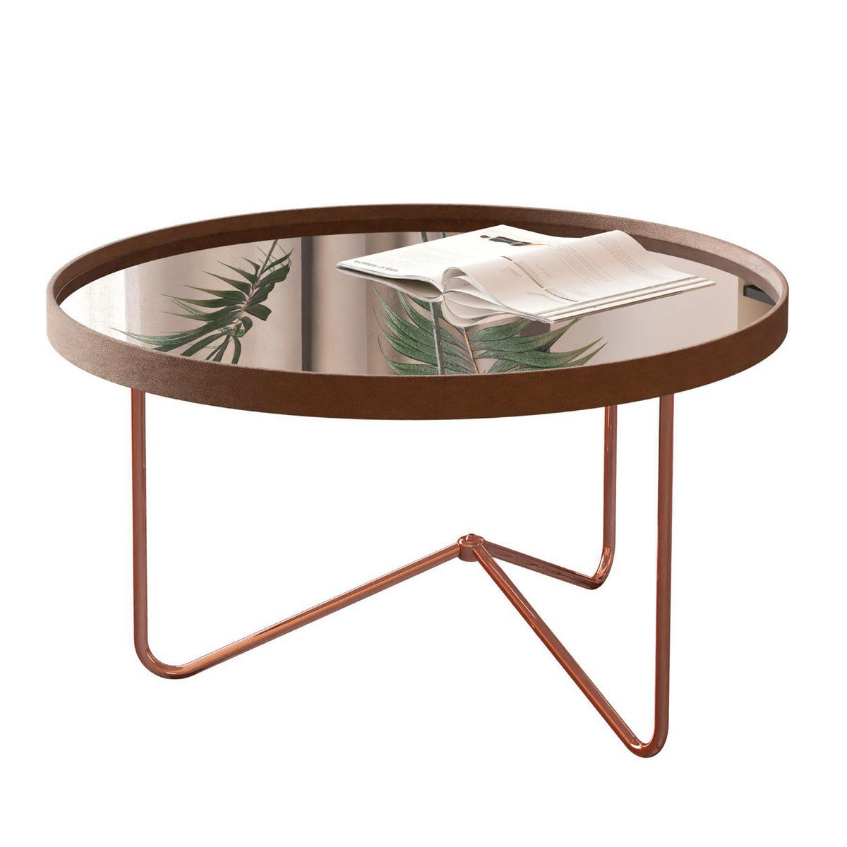 BE DESIGN - Mesa de centro 32560 Bronce 60x60x38 cm