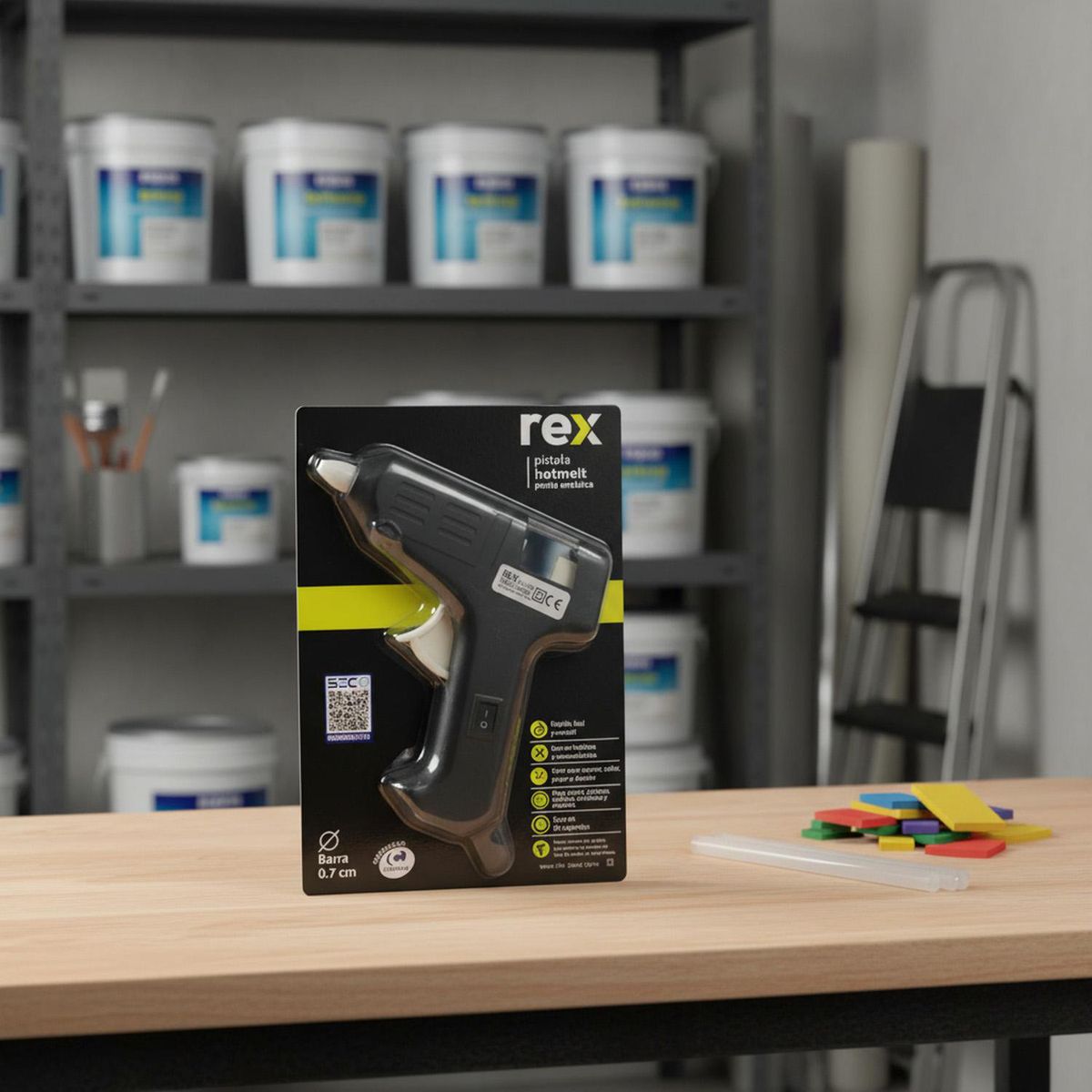 REX - Pistola Hot Melt 0,7 cm