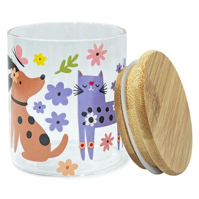 Imagen 2 del producto Frasco con Diseño Mascotas Vidrio 250 ml