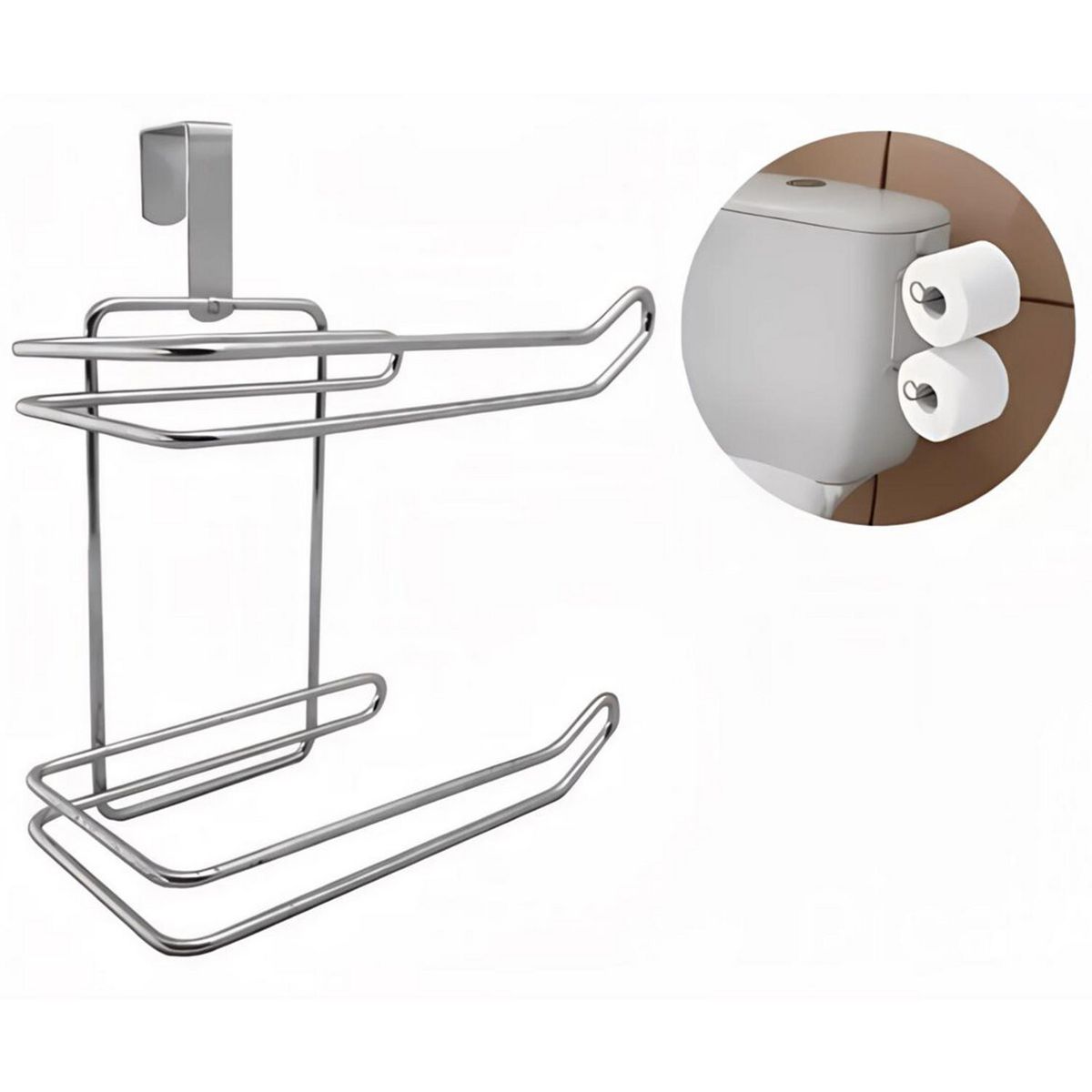 BIANCA HOME - Portarollo estanque cromado