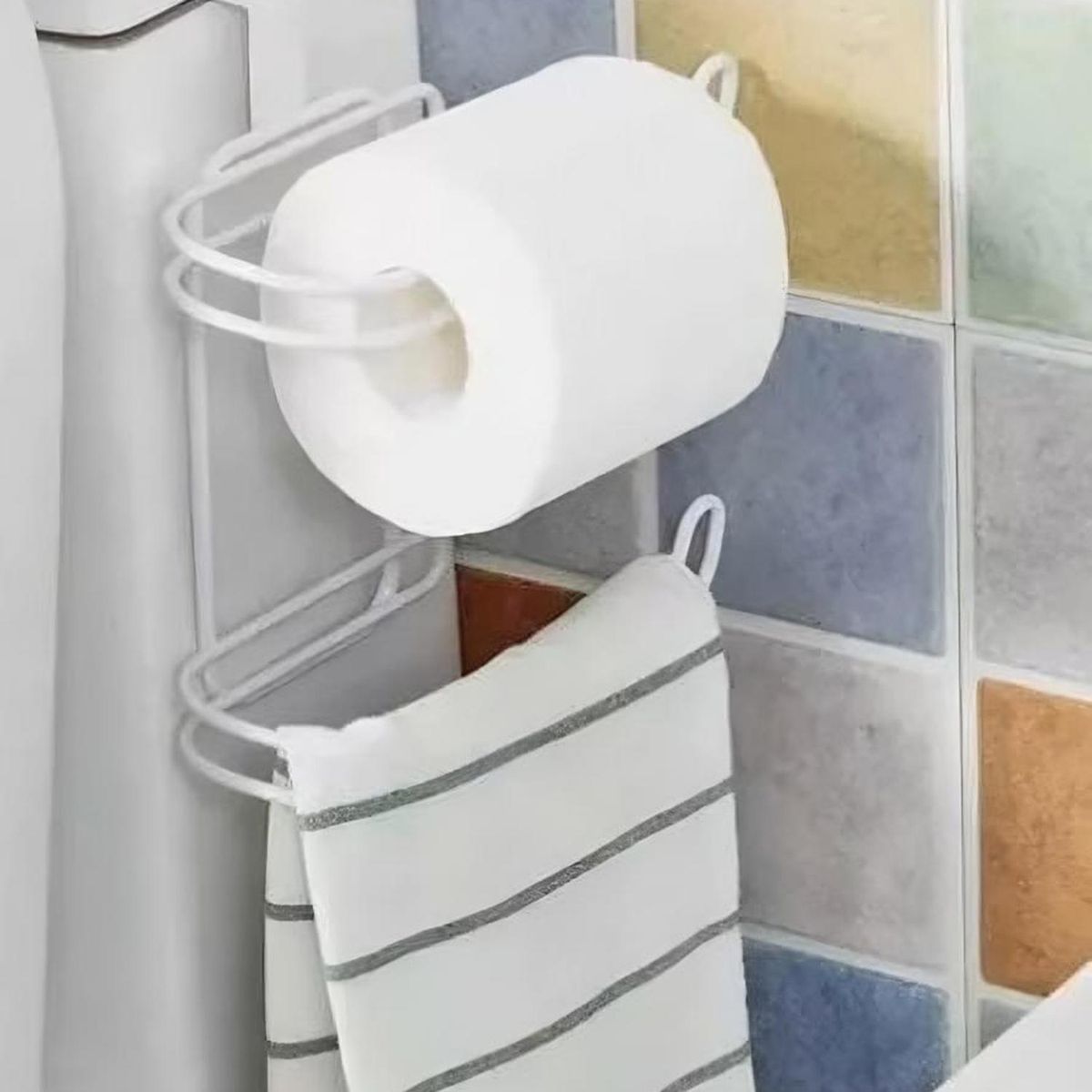 BIANCA HOME - Portarollo estanque cromado