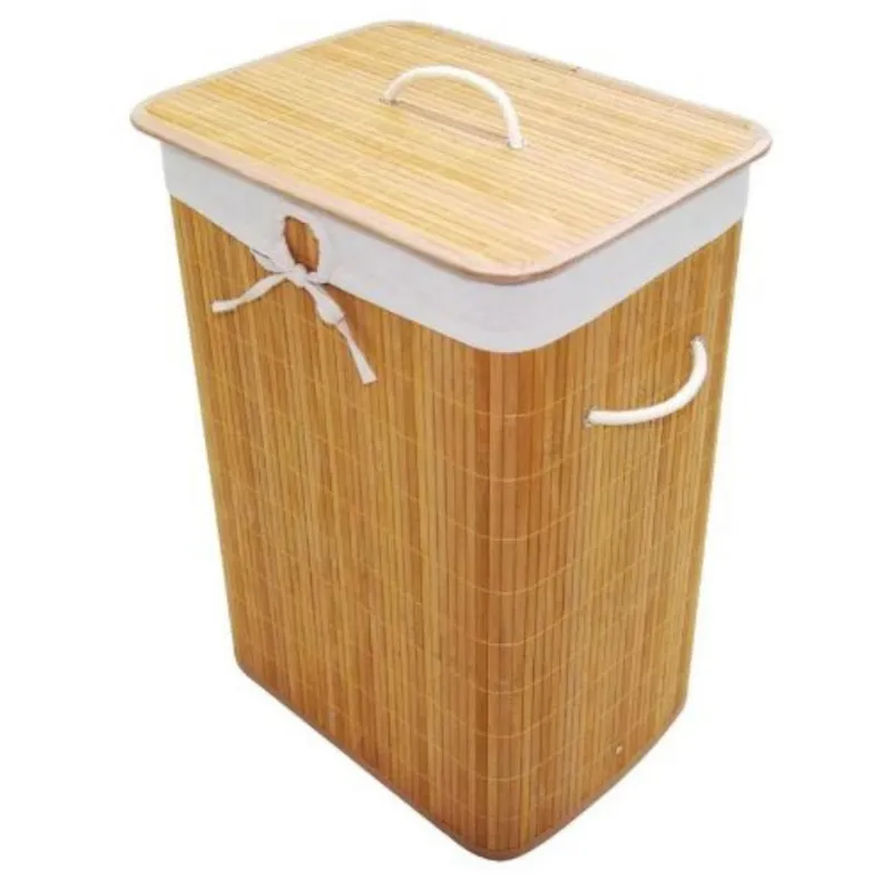 JUST HOME COLLECTION - Canasto para ropa bambu