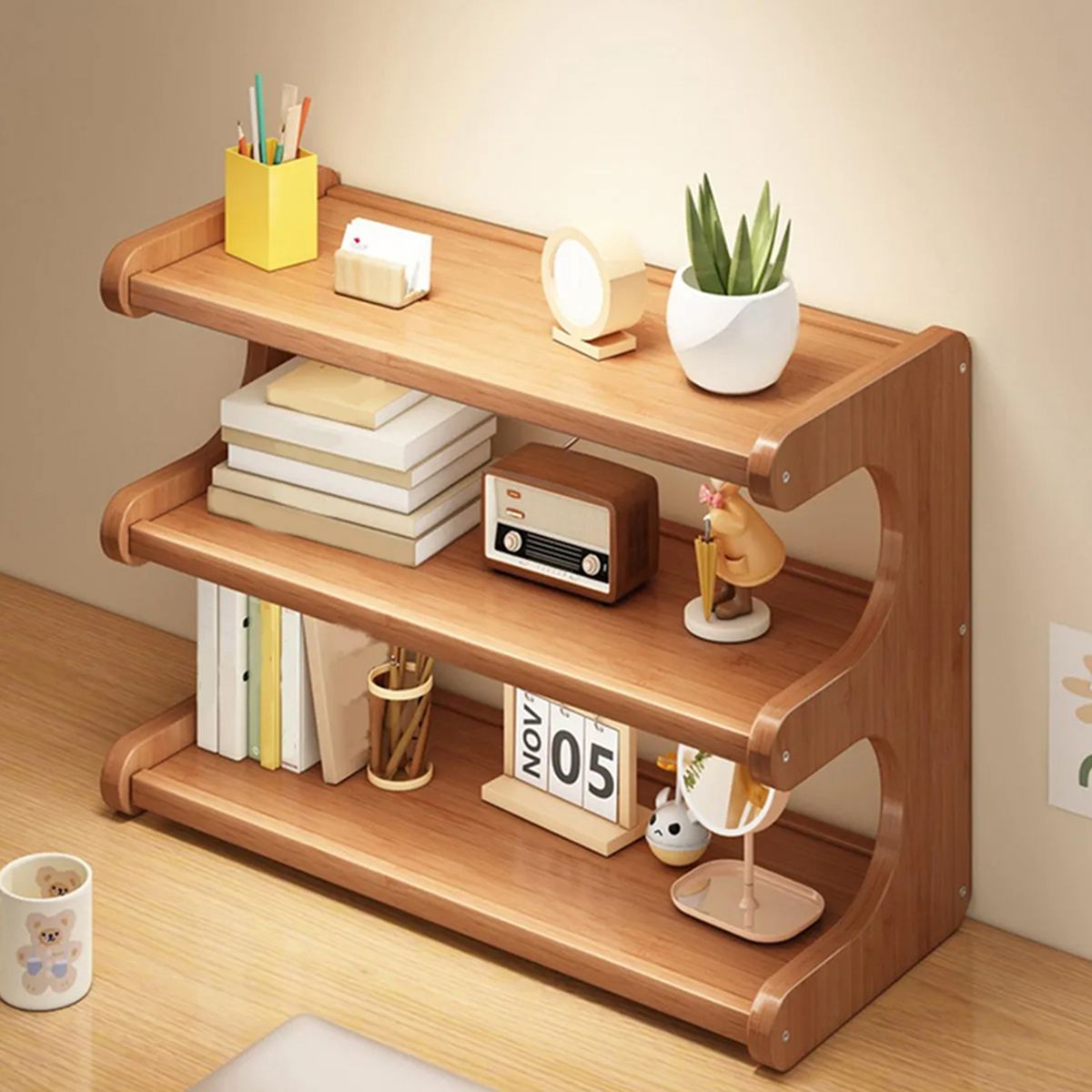 JUST HOME COLLECTION - Rack 3 pisos bambu