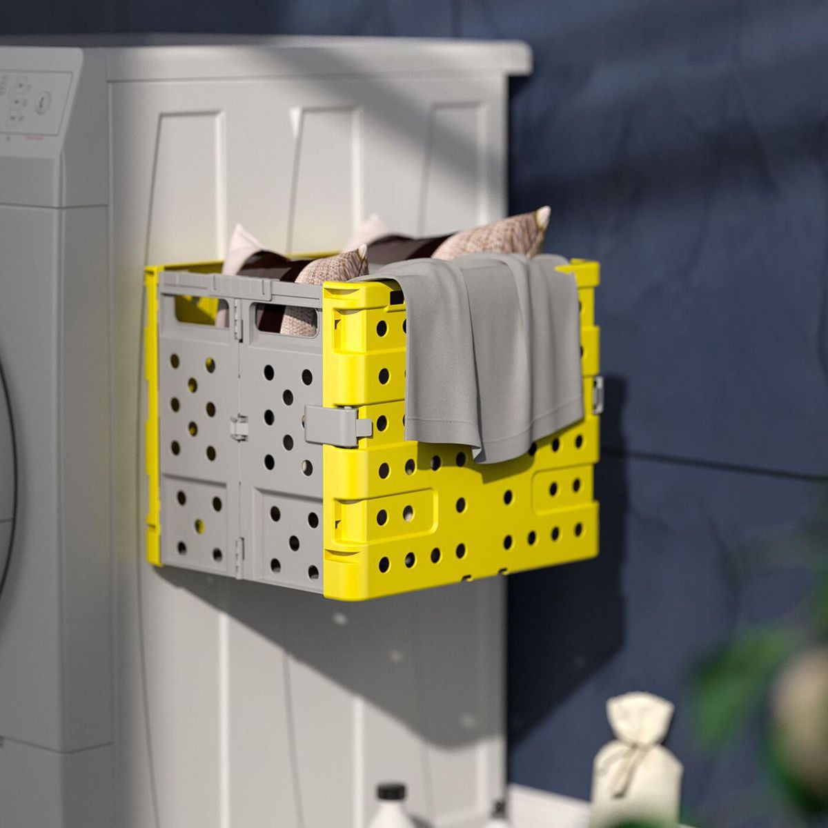 JUST HOME COLLECTION - Canasto plegable para ropa