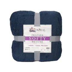 DORAL - Frazada Deluxe King Azul
