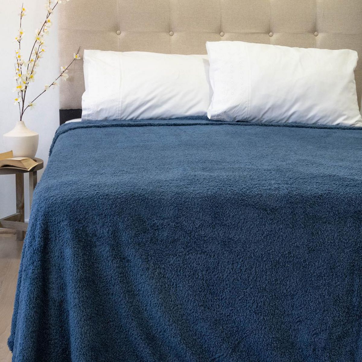 DORAL - Frazada Deluxe King Azul