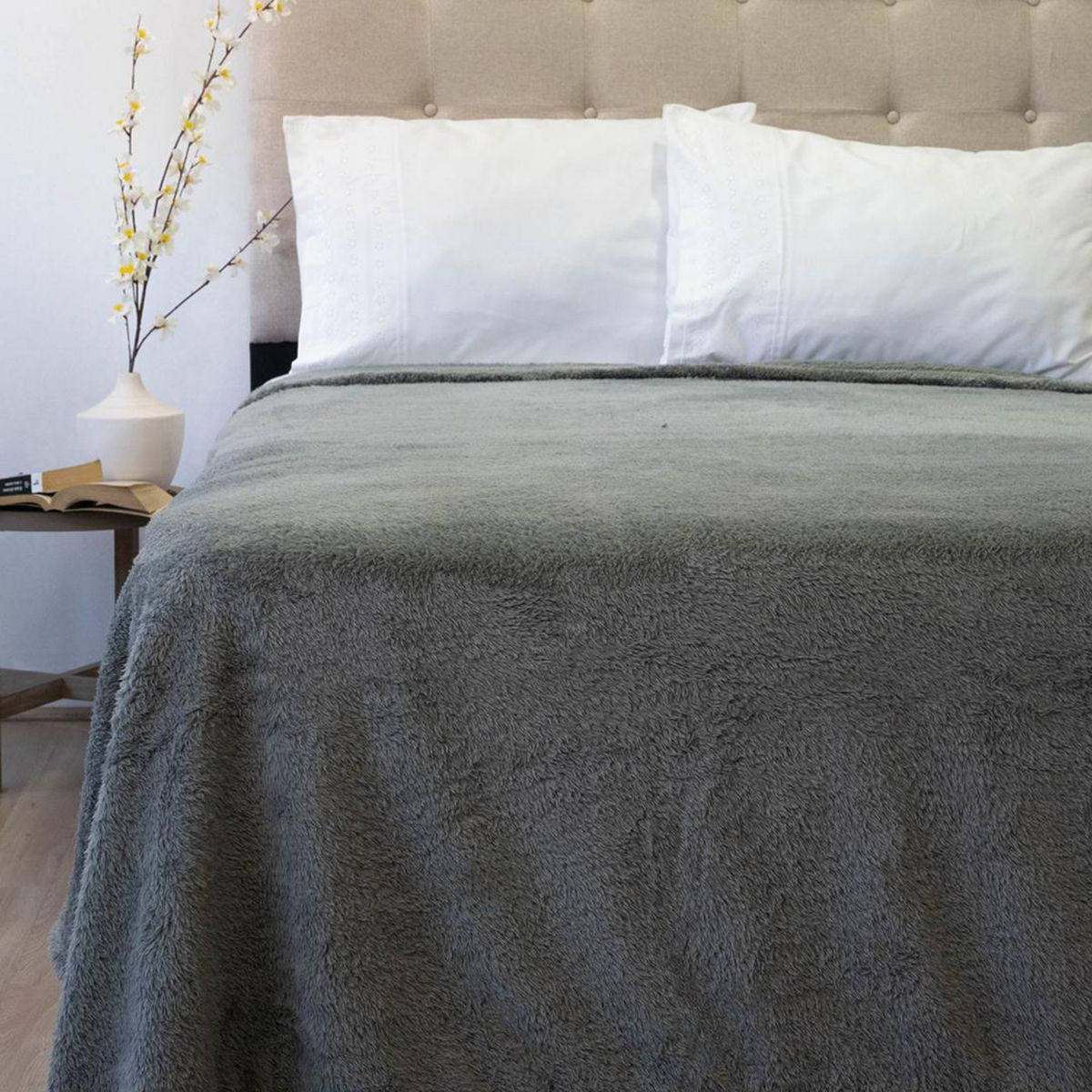 DORAL - Frazada Deluxe King Gris