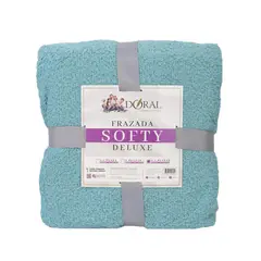 DORAL - Frazada Deluxe King Turquesa