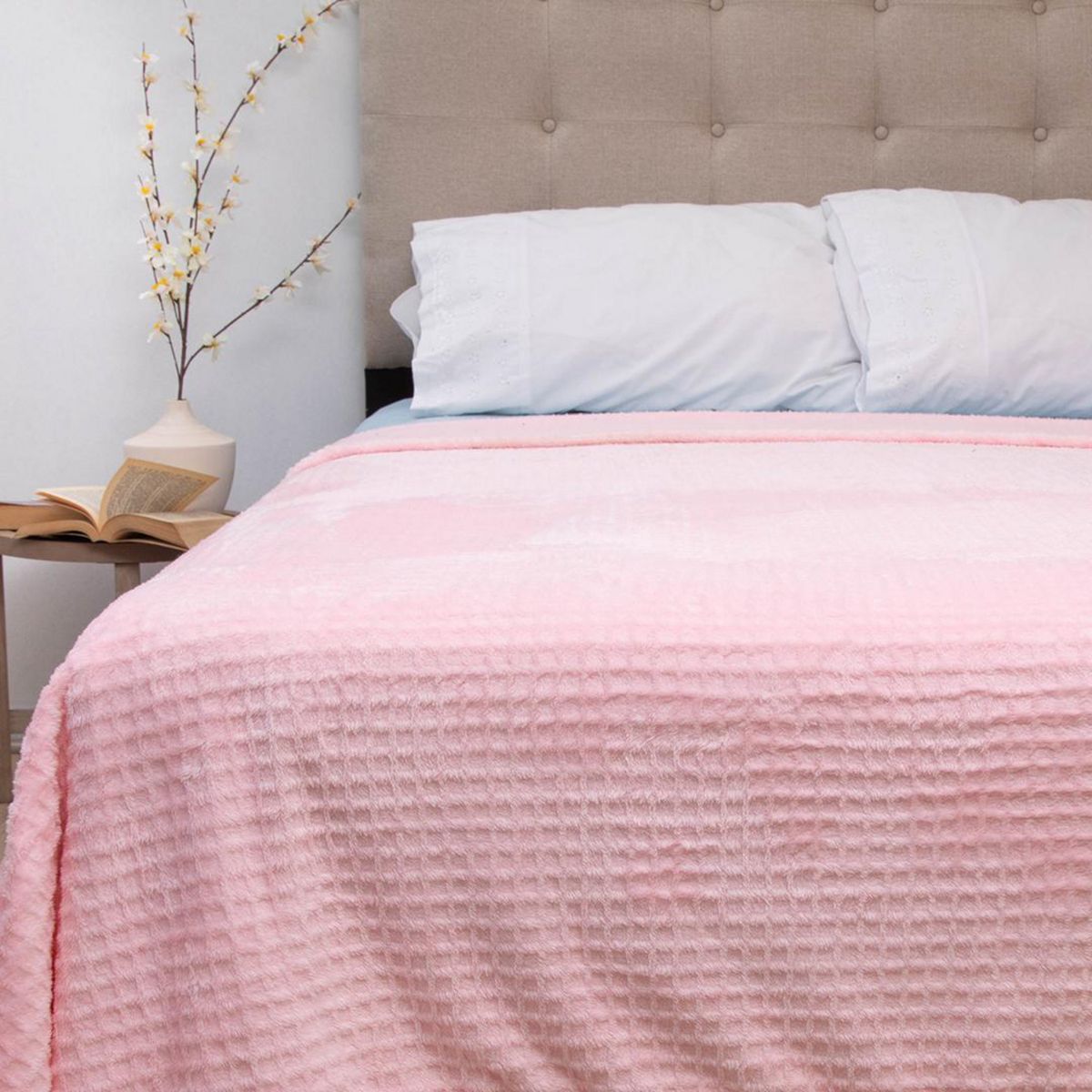 DORAL - Frazada Deluxe 2 plazas Rosado