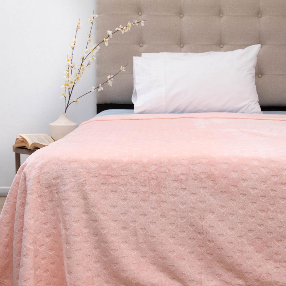 DORAL - Frazada Deluxe 1.5 plazas Damasco