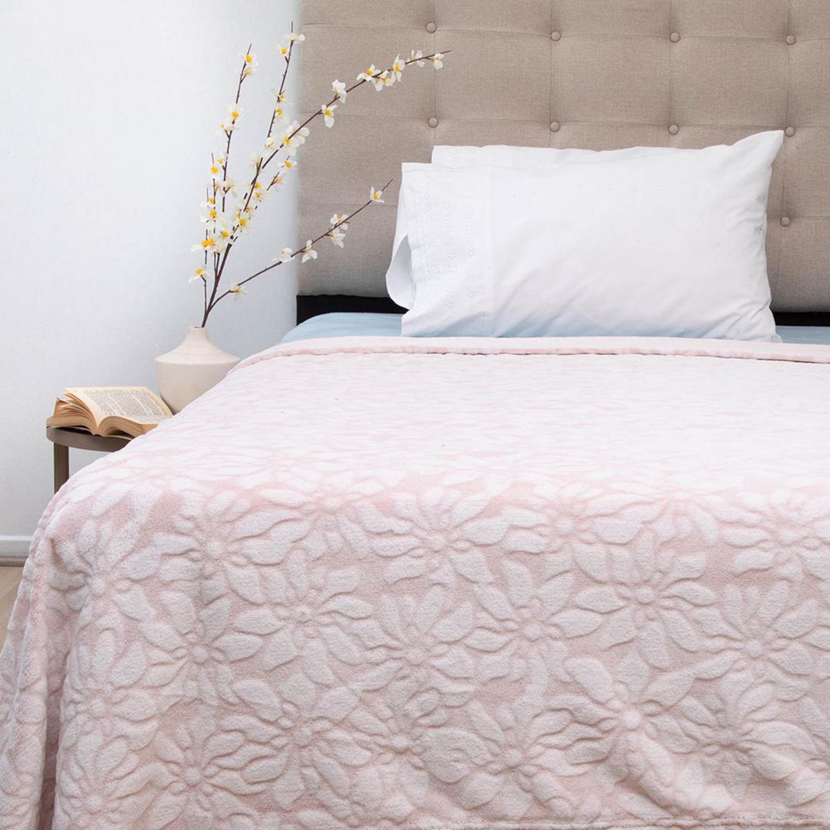 DORAL - Frazada Deluxe 1.5 plazas Beige