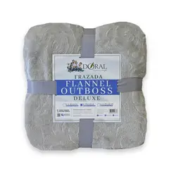 DORAL - Frazada Deluxe 2 plazas Gris