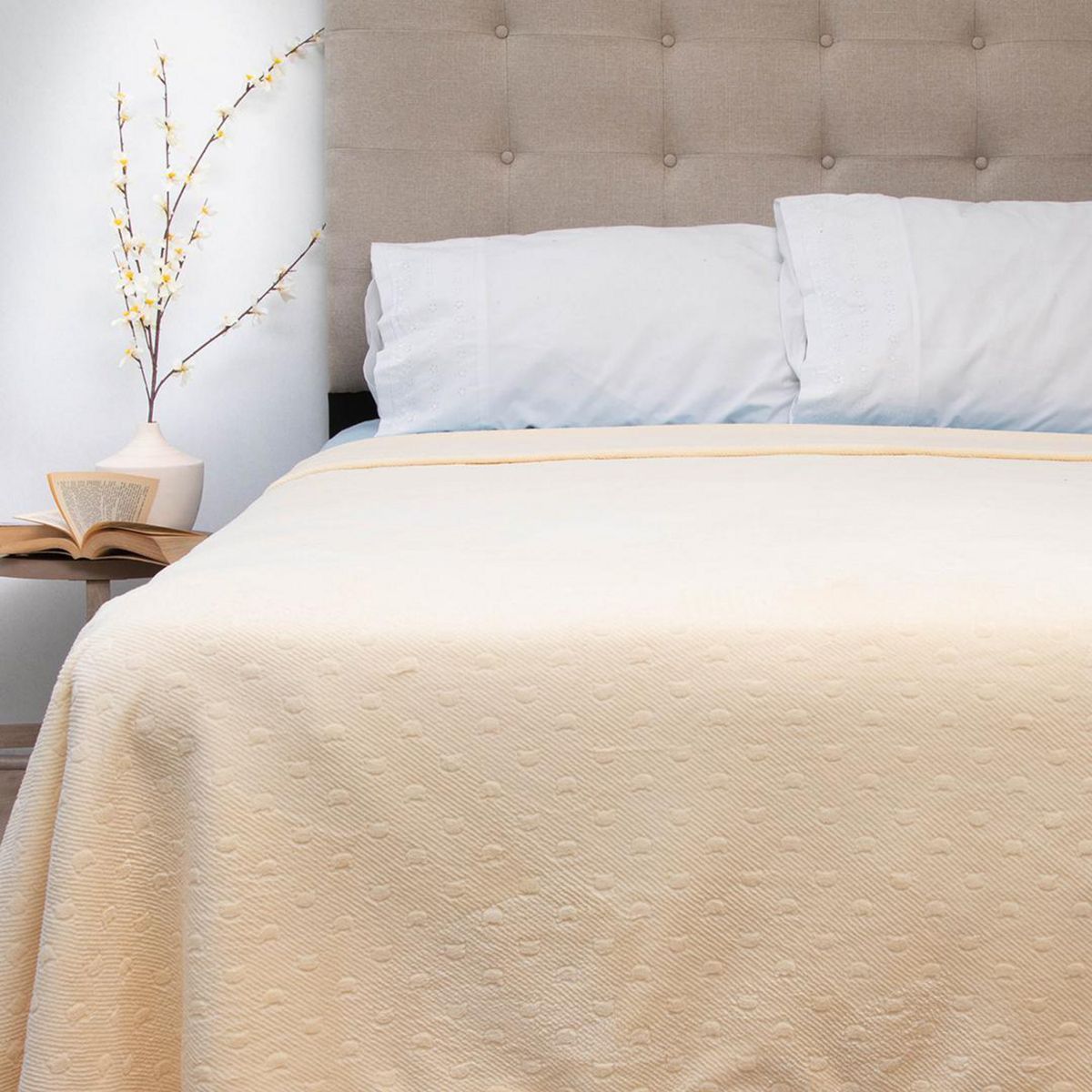 DORAL - Frazada Deluxe 2 plazas Crudo